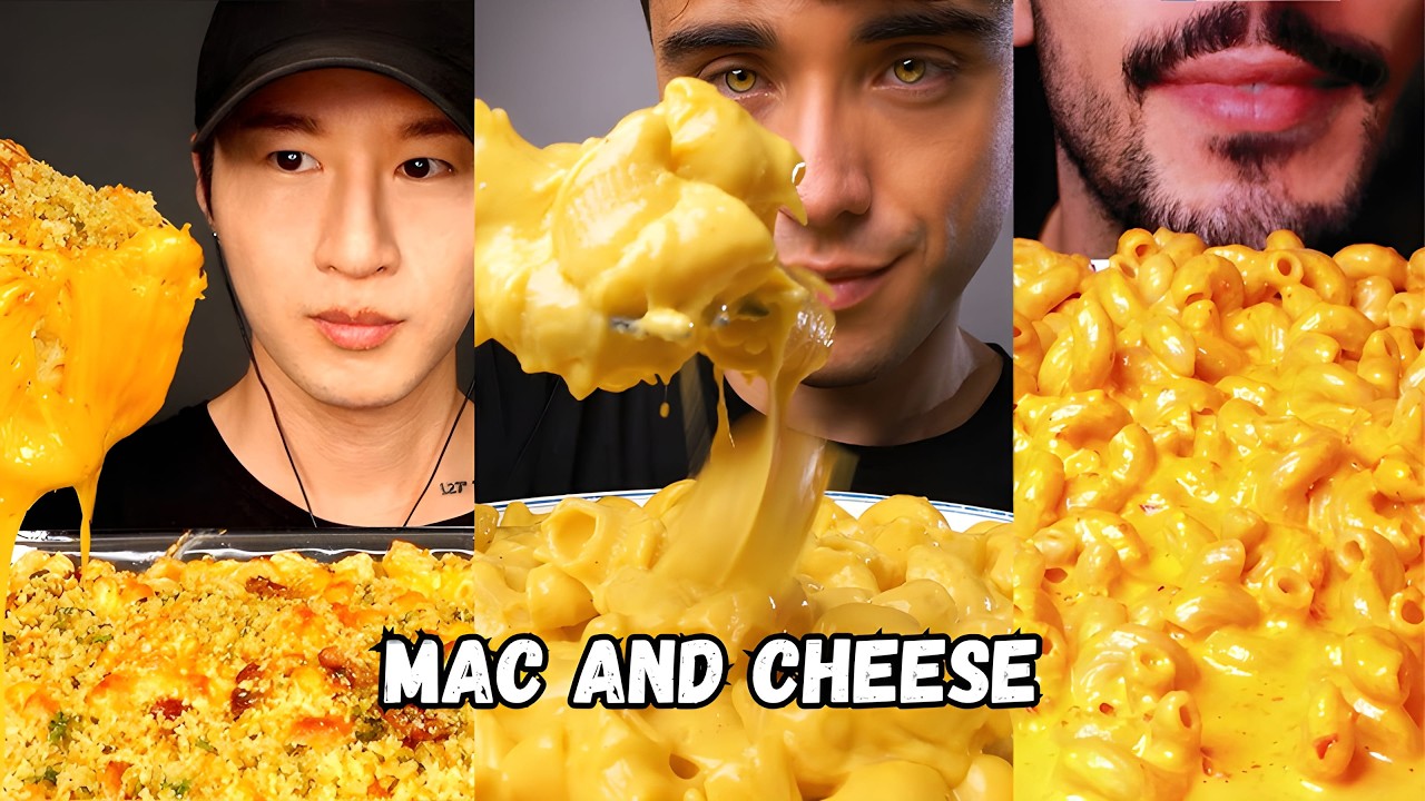 CHEESIEST MAC & CHEESE EVER 🧀🤤 | EXTREME ASMR EATING SOUNDS