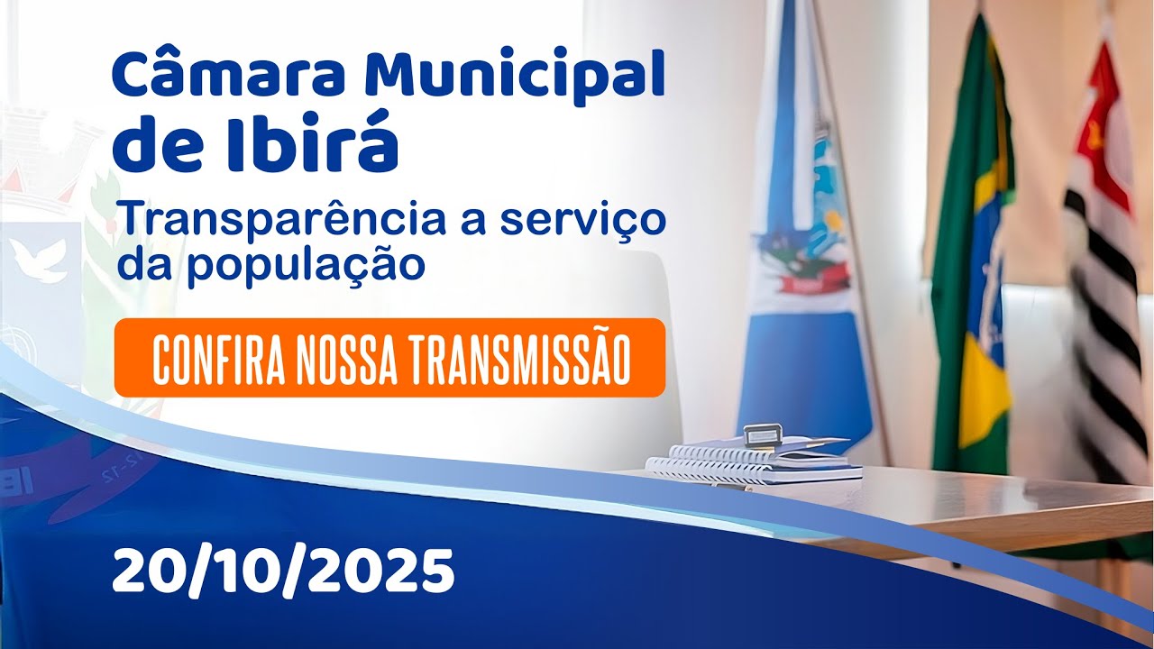 16º Sessão Ordinária de Ibirá - 20/10/2025