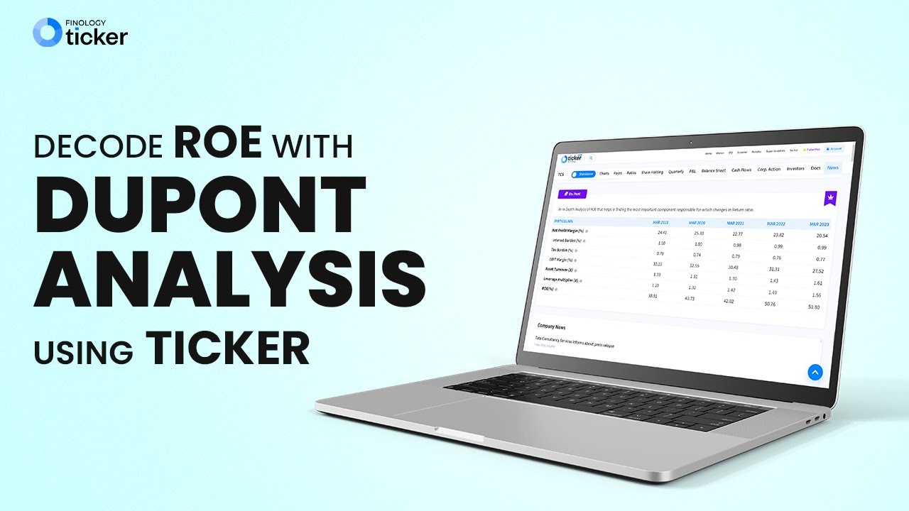 Right way to track Return On Equity | DuPont Analysis | Fundamental Stock Analysis | Ticker Tutorial
