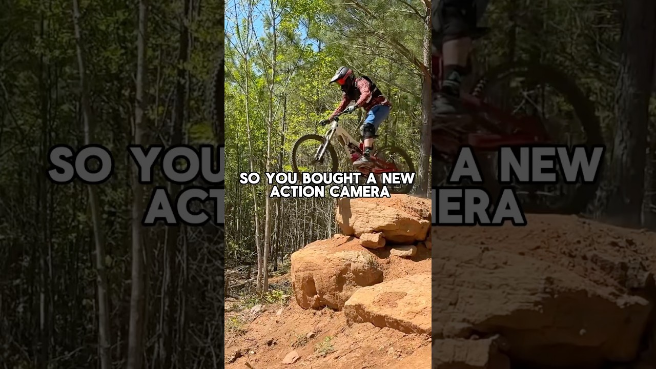 Is your footage straight potato? Use my settings instead! #djiosmoaction5  #ad #mtb
