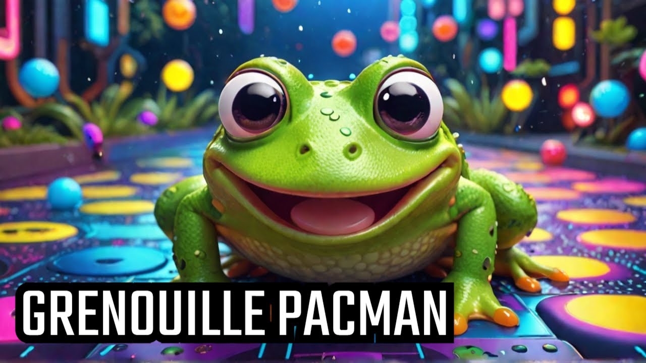 GRENOUILLE PAC MAN trop cool 🐸