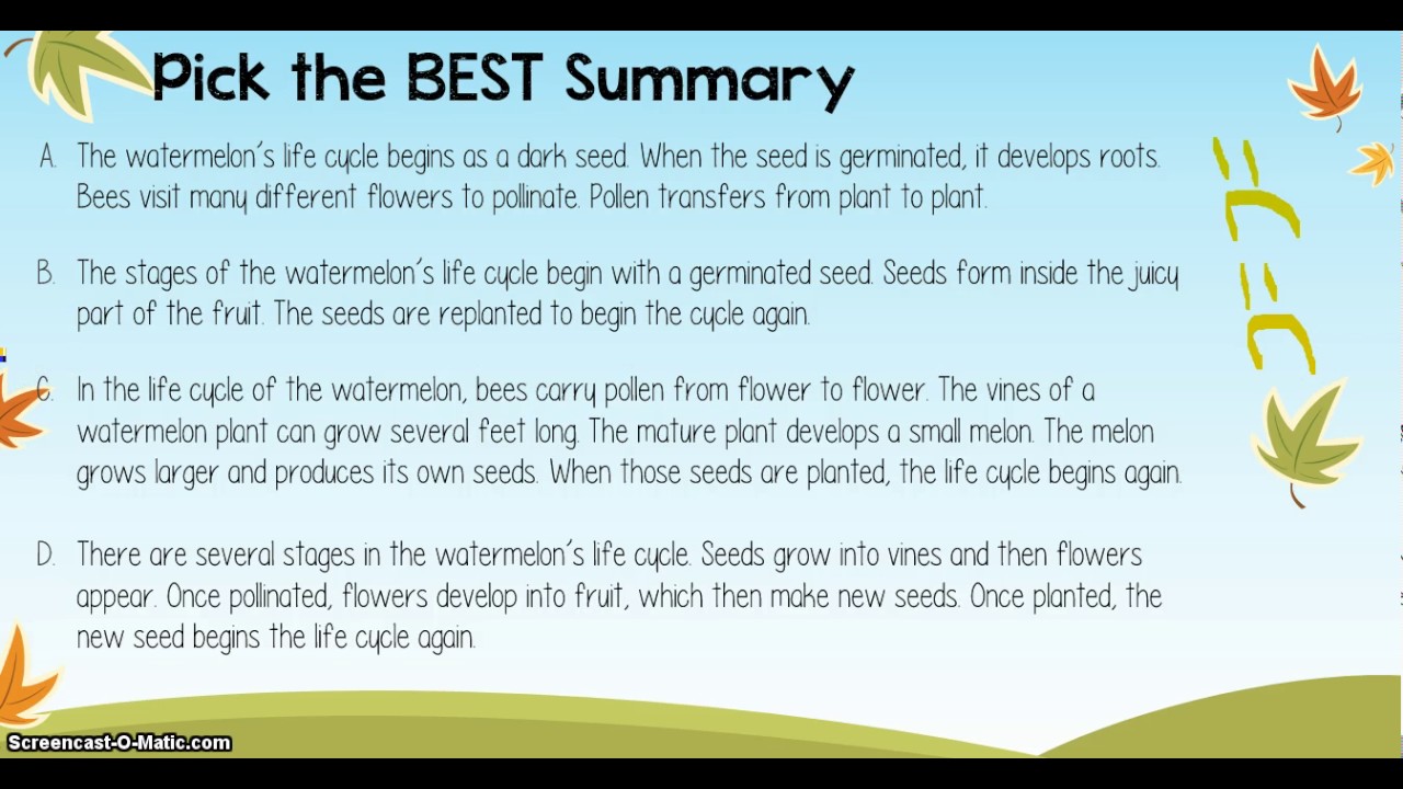 Nonfiction Summary