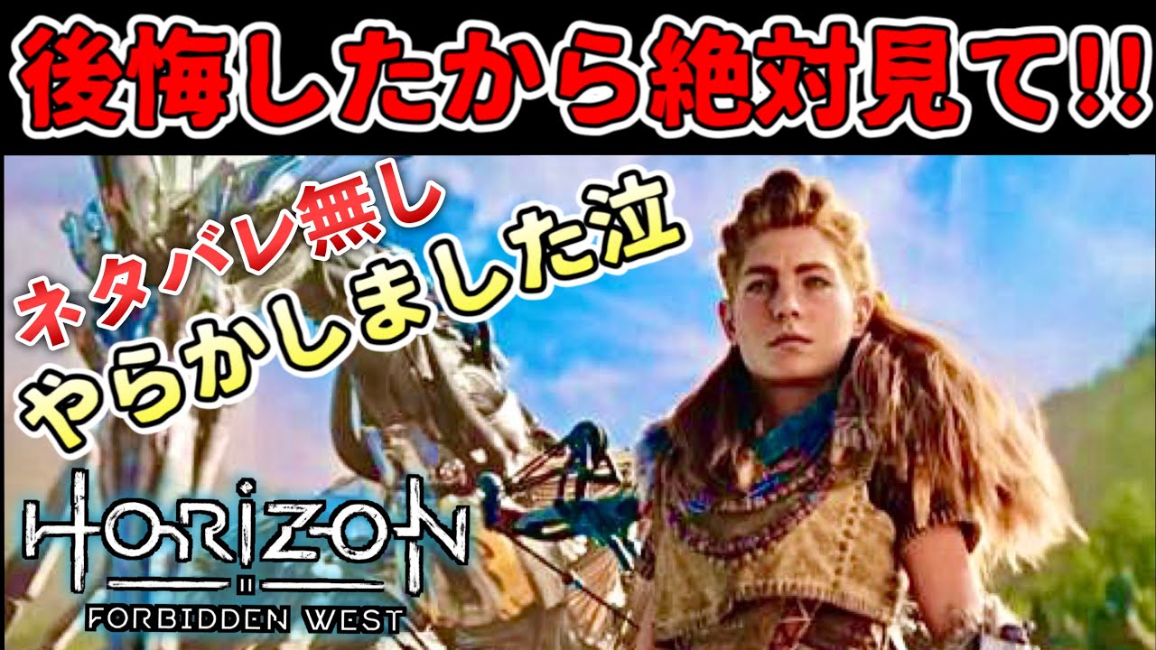 後悔したから伝えたい ゲーム体験が劇的に変わる超大事な事(ネタバレ無し) 【ホライゾン フォビドゥンウェスト】