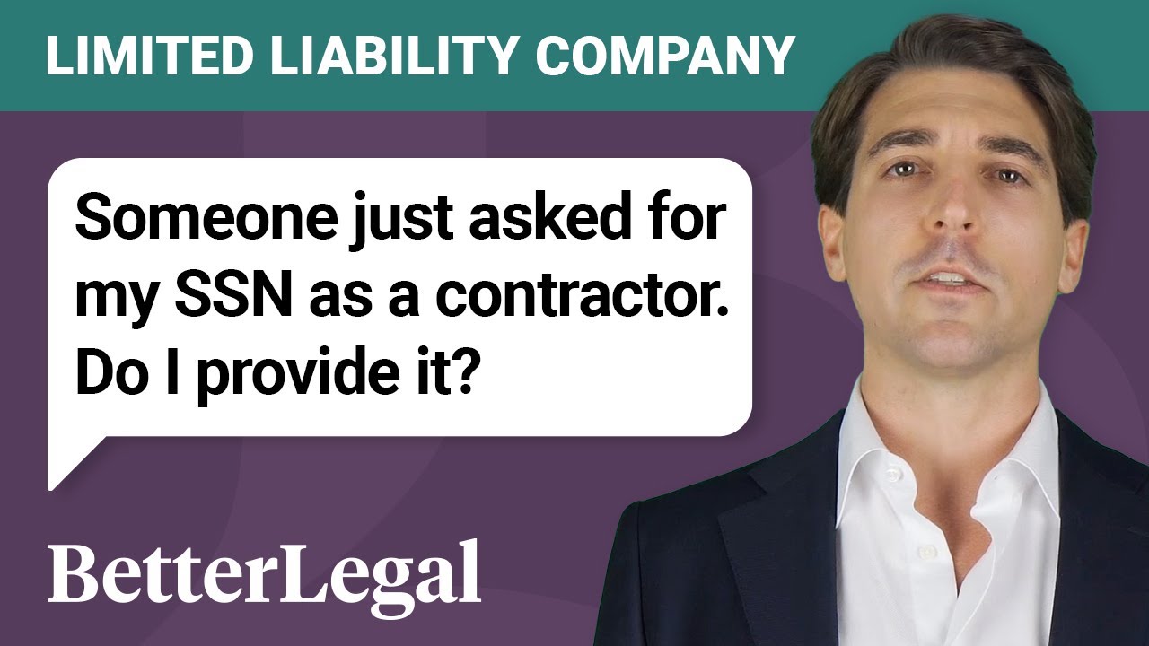 W9 for LLCs - Do I provide my SSN or EIN?