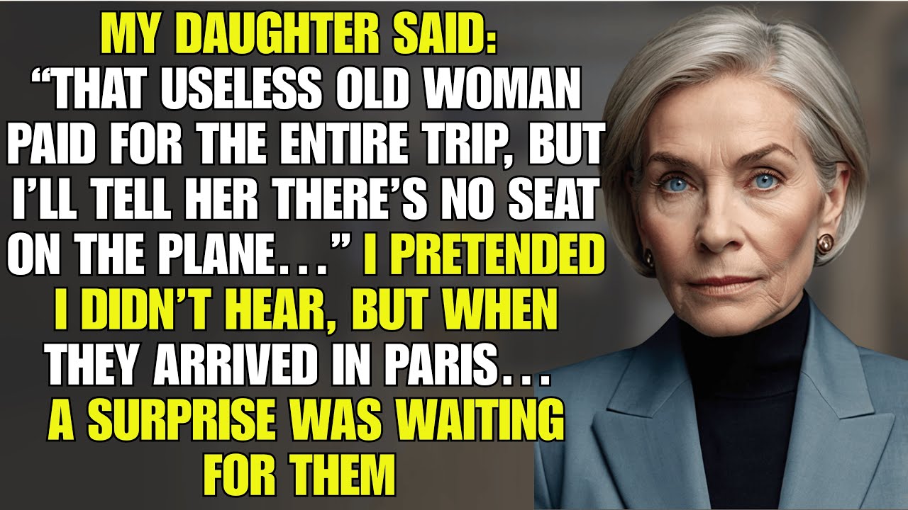 My Daughter Said: “That Useless Old Woman Paid for the Entire Trip — But She’s Not Coming.