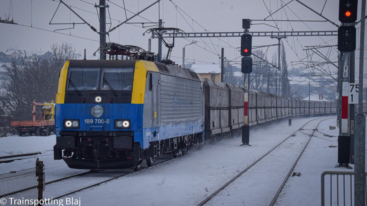 Trenuri în zapada la Blaj partea 4