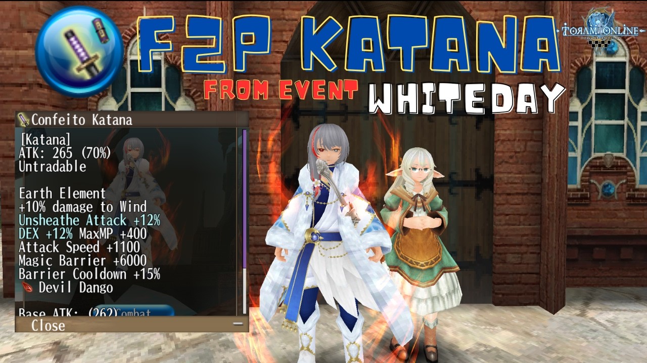 Best KATANA F2P Against  Boss Wind Element | Toram Online