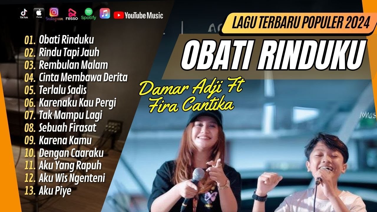 DAMAR AJI FT CANTIKA - OBATI RINDUKU | RINDU TAPI JAUH | REMBULAN MALAM || LAGU POP TERPOPULER 2024
