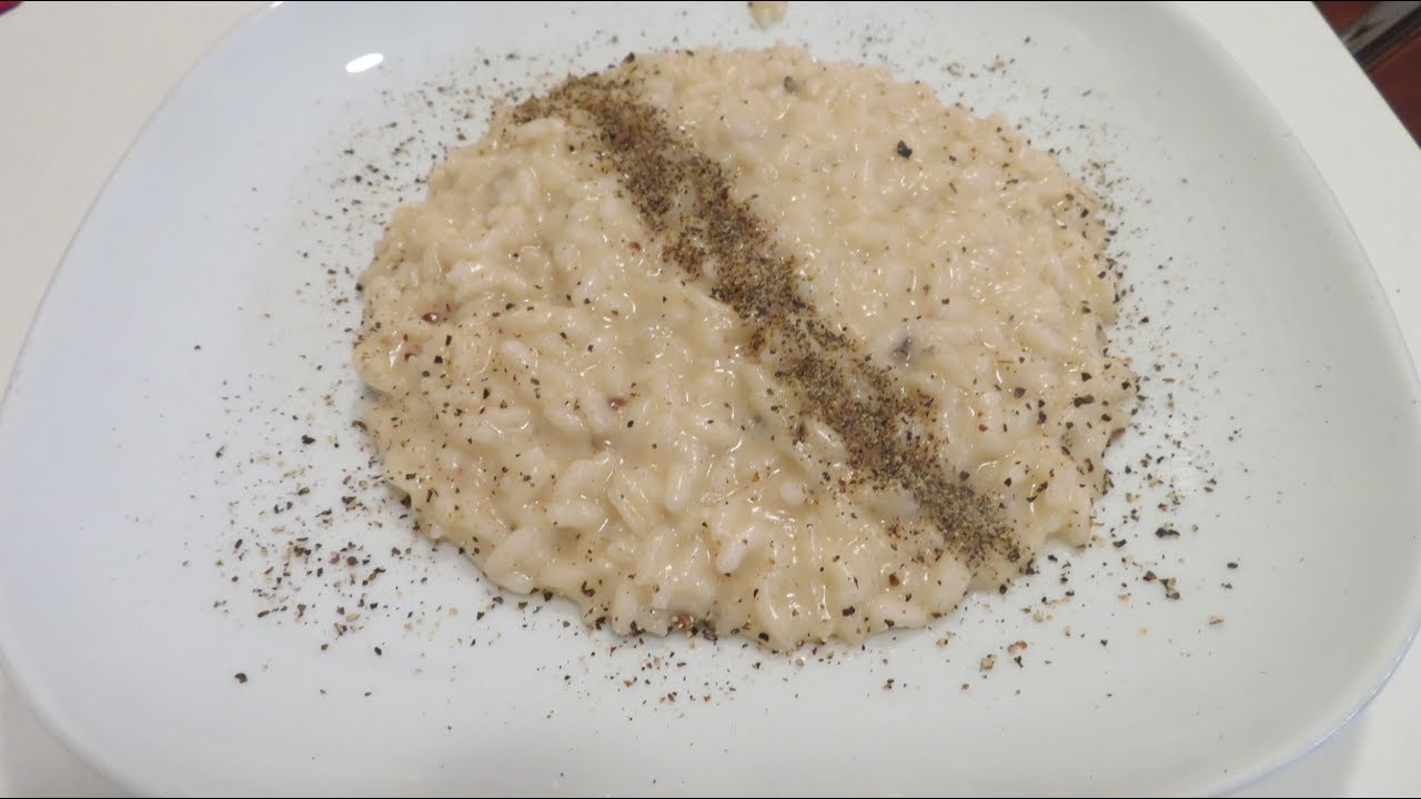Risotto cacio e pepe
