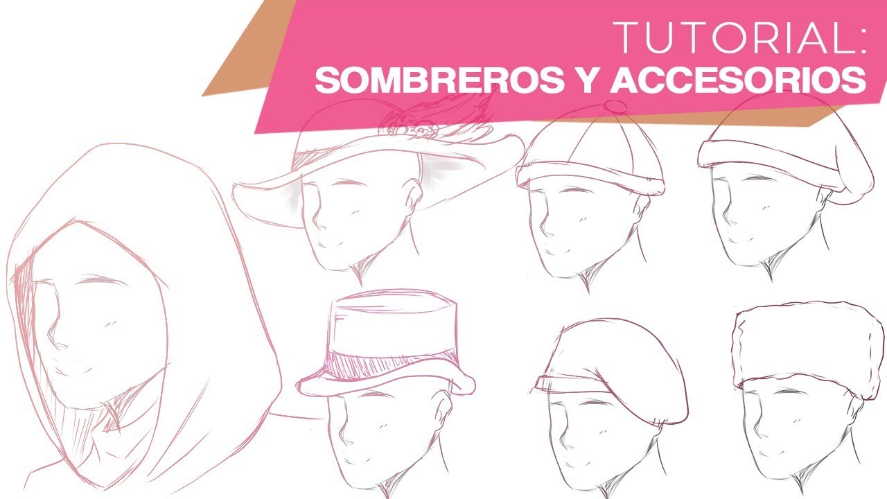 ✎COMO DIBUJAR SOMBREROS Y ACCESORIOS | BGM94
