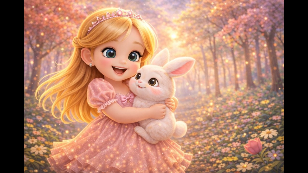 The Little Princess and the Bunny 👑🐰 | Cute Fairytale Song for Kids | Nursery Rhymes