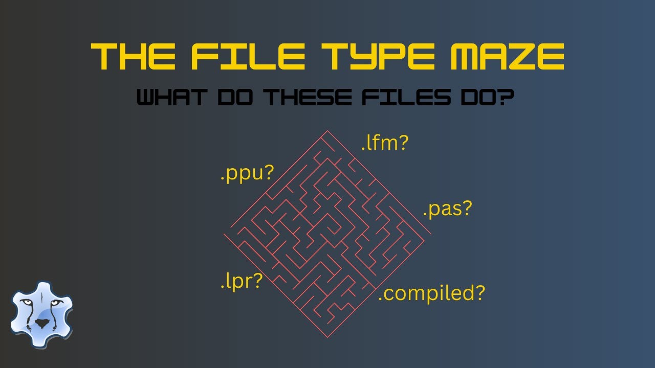Free Pascal & Lazarus File Types Explained — What Do They All Do?