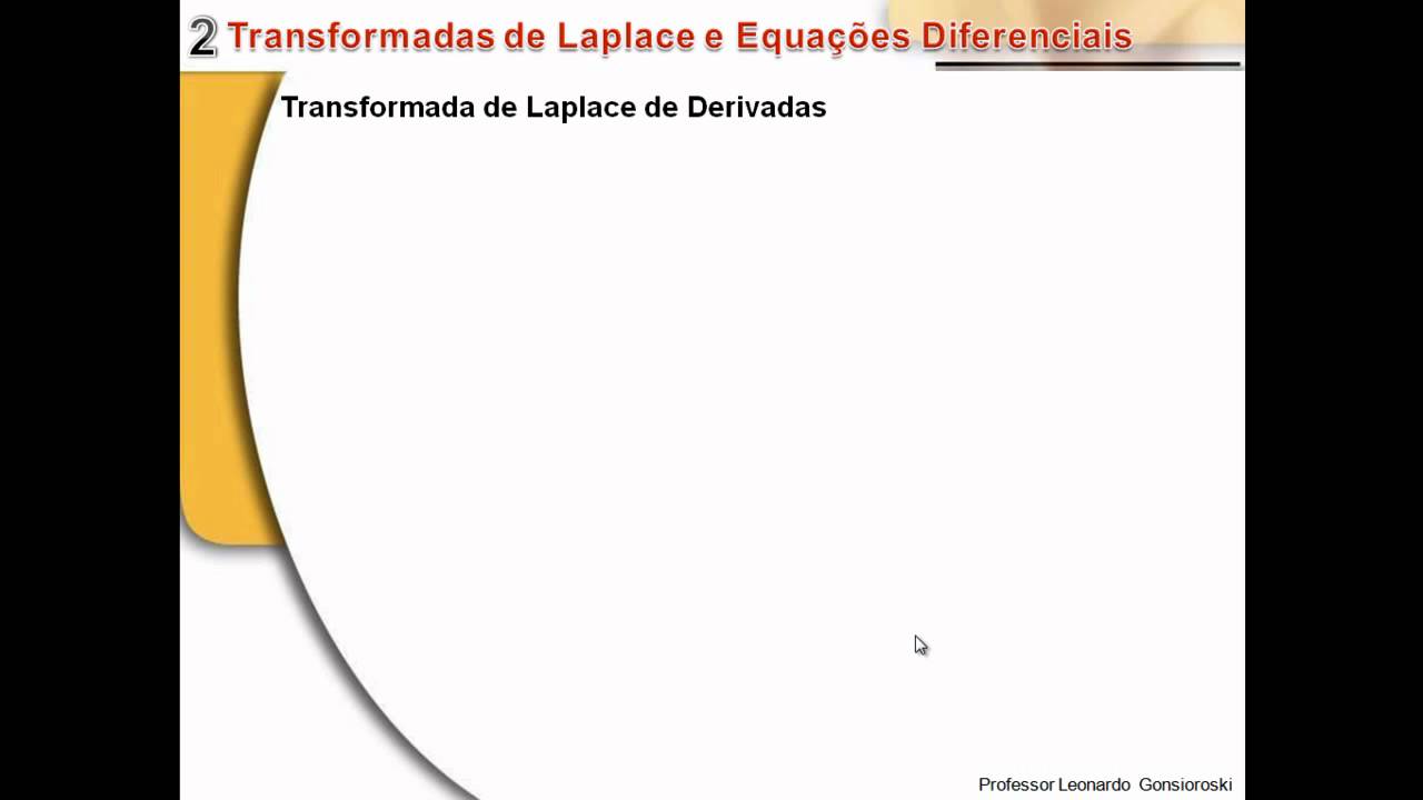 2. Transformadas de Laplace e Equações Diferenciais - Curso de Sistemas Controle