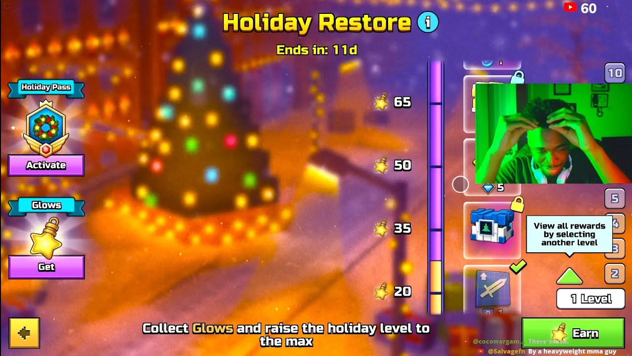 New Holiday Restore Event + Watching Pixel Gun's Holiday Live Show