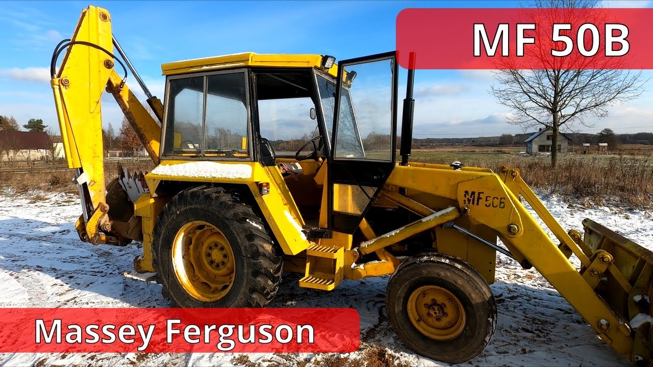 Massey Ferguson digger ⛏ MF 50B ⛏ Perkins a4.236 engine sound
