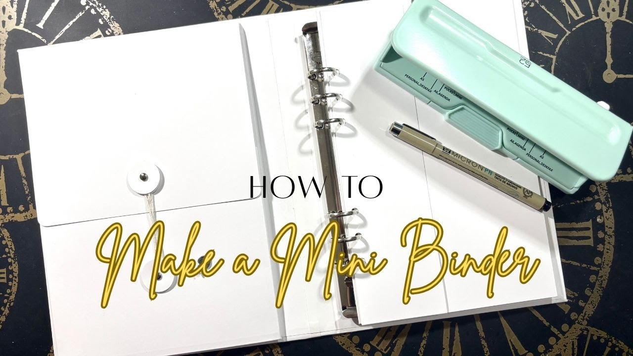 How to Make a Mini Binder Using Cardstock and Chipboard