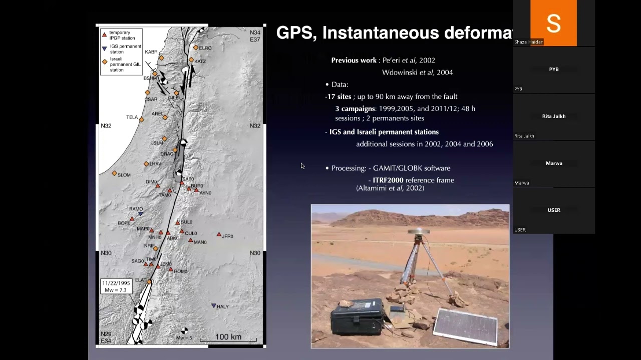 Webinar by Yann Klinger: Dead Sea Fault, a model strike-slip fault: From tectonics to earthquakes