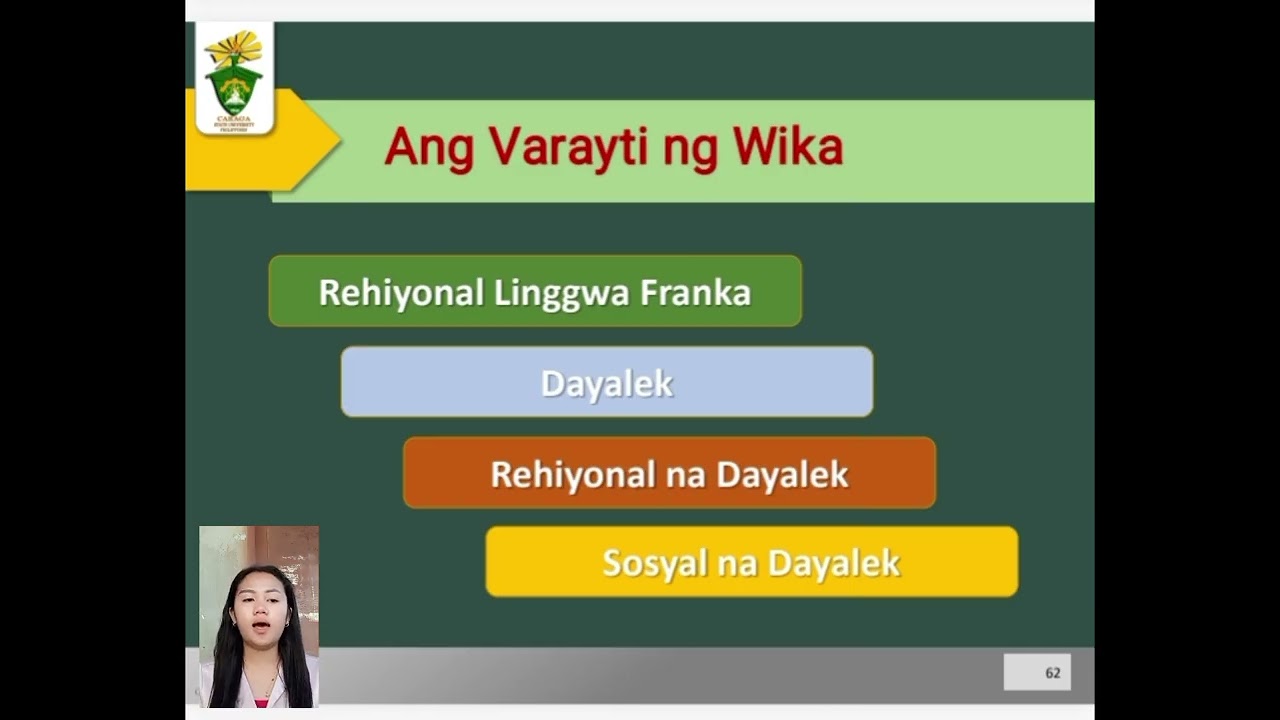 Mga Varayti ng Wika 