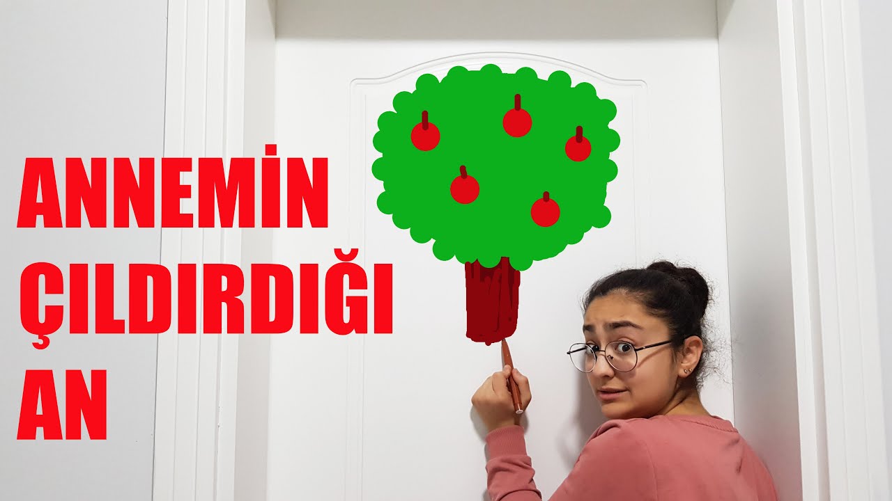 KAPIYA RESİM ÇİZDİM ANNEMİ DELİRTTİM