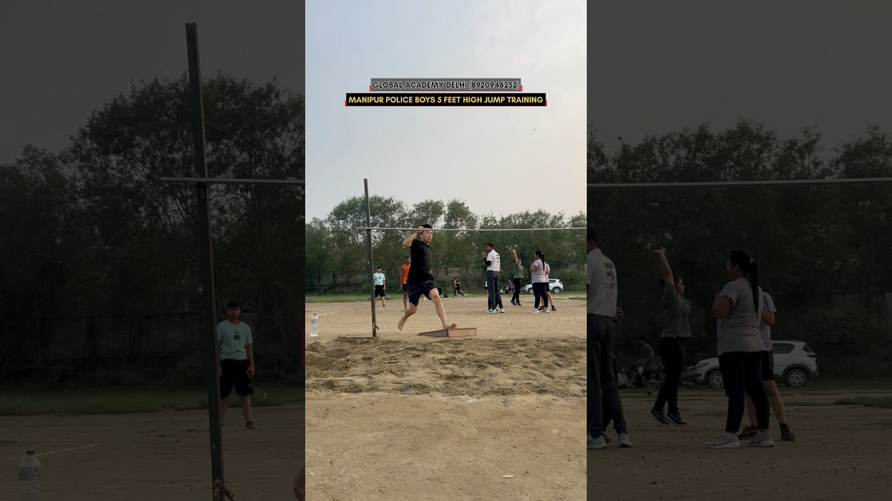 Manipur police boys 5 feet high jump technique 😱😱|| #highjump #manipurpolice #shortsviral #new
