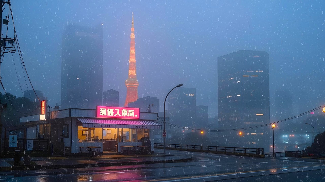 Stay Focused All Night ☕ 80s Tokyo Rain Lofi