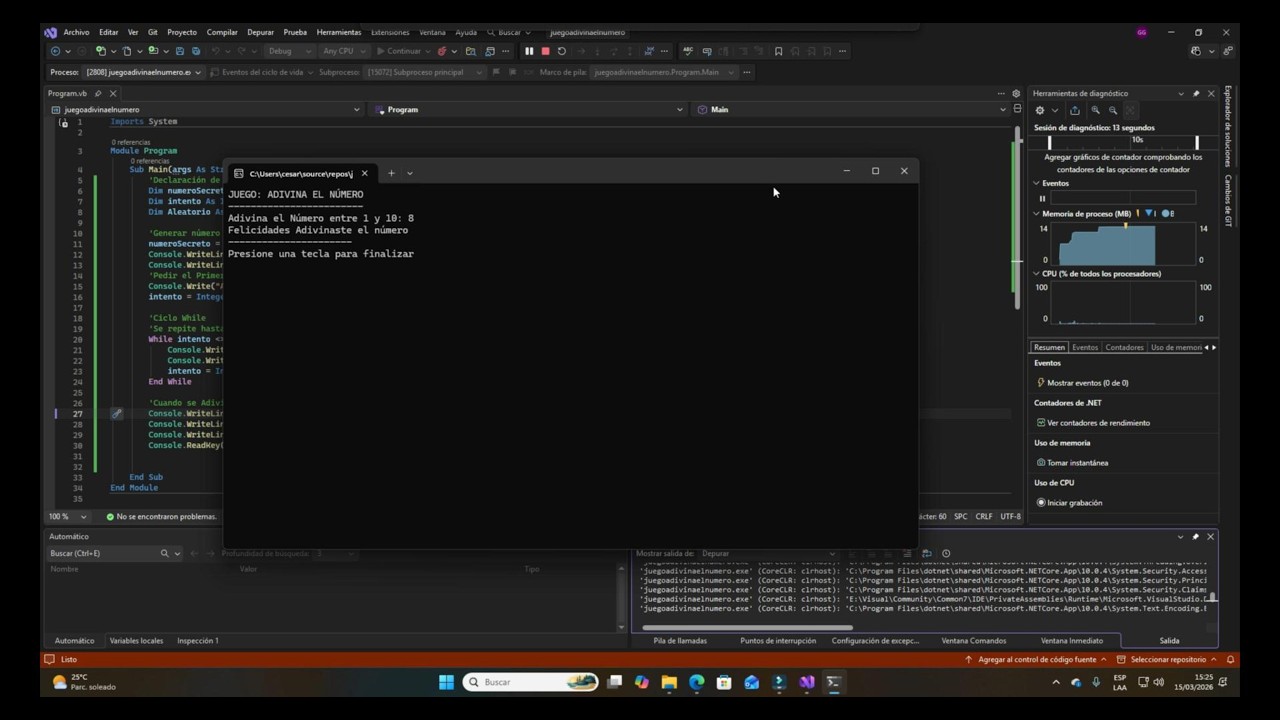 Visual Basic desde CERO #4 | Juego Adivina el Número (While + Random) | Visual Studio 2026