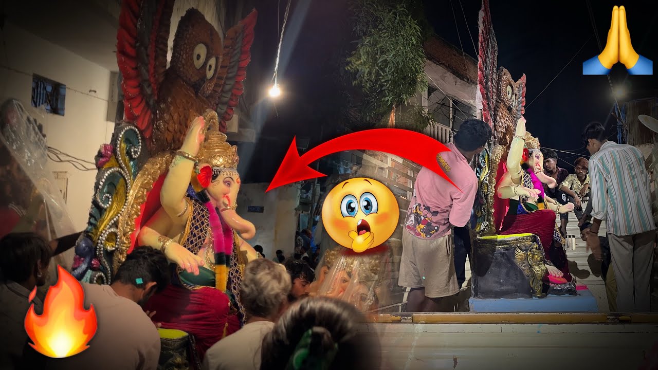 🙏Mumbai Style Ganesh Aagman In dhoolpet 2025 | Old malakpet | Dhoolpet Ganesh Maharaj