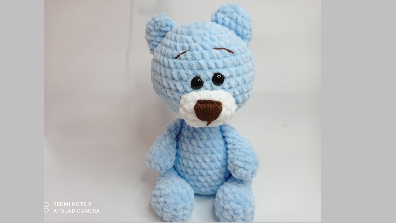 OSO DE GANCHILLO DE HILO DE FELPA || PASO A PASO || AMIGURUMI || TEJIDO FÁCIL Y RAPIDO