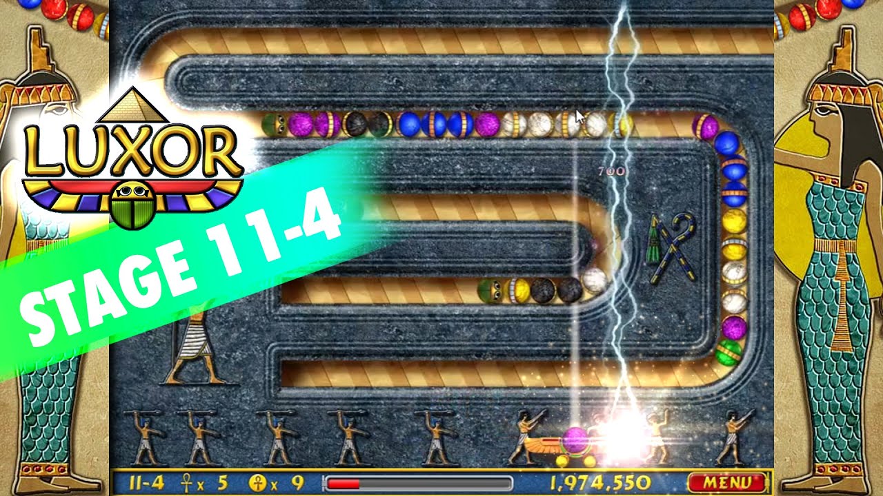 LUXOR GAME 2023 | Stage 11-4 | Epic Destruction & Strategy | HD Gameplay Adventure in Egypt Shoots