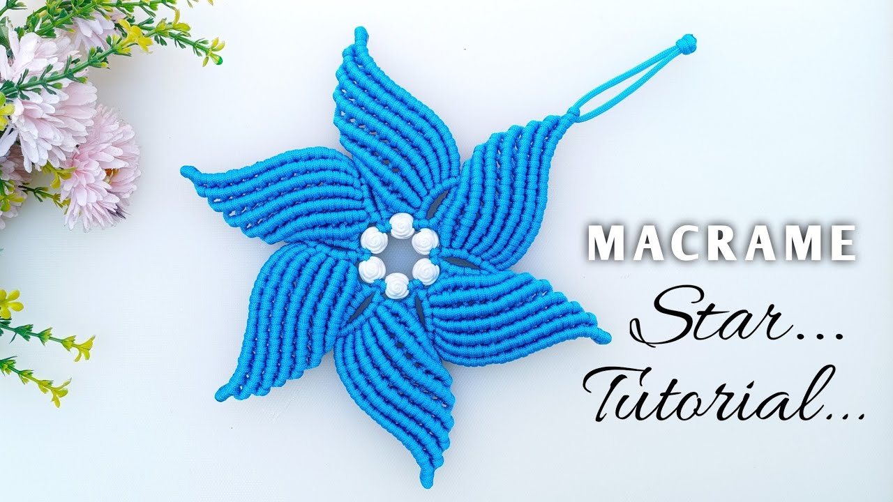 Macrame Christmas Star | Macrame Star Wreath | Christmas Decoration Star with Macramé