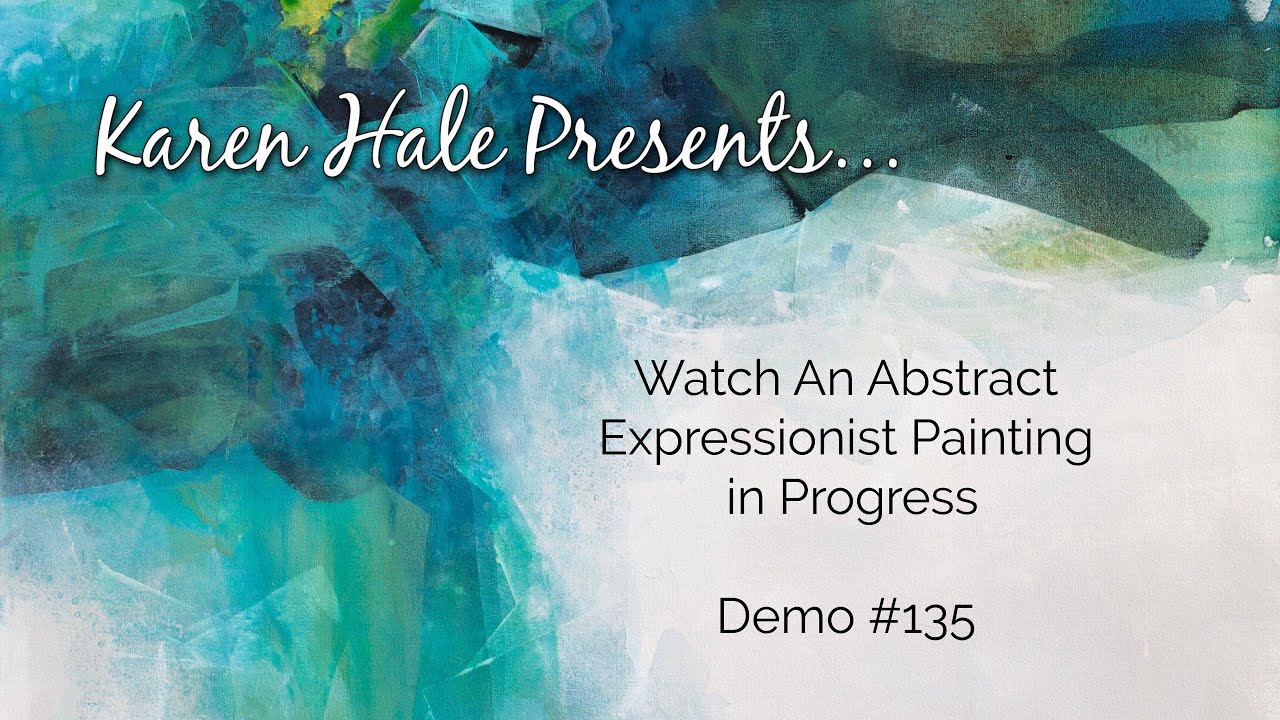 Watch An Abstract Expressionist Painting In Progress- Intuitive, Poured Acrylic Paint   Demo #135