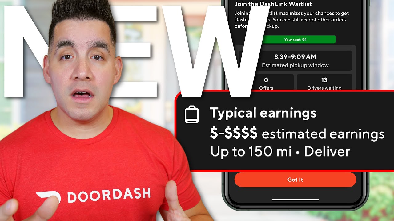 NEW Earnings Type For DoorDash Dashers (DashLink)