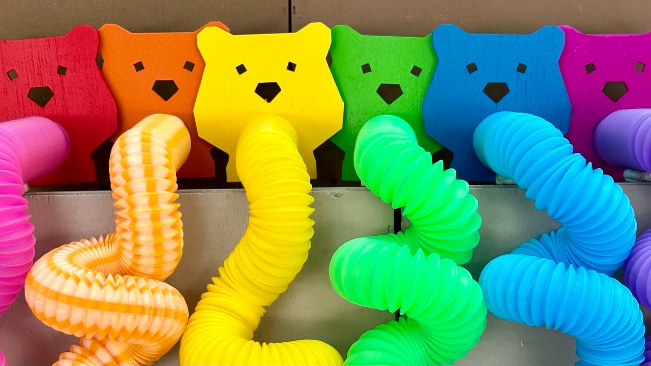 Marble Run 1000 Marbles Bears Pop Tubes Rain Gutter & Wooden Rail Plasticine Amakandu