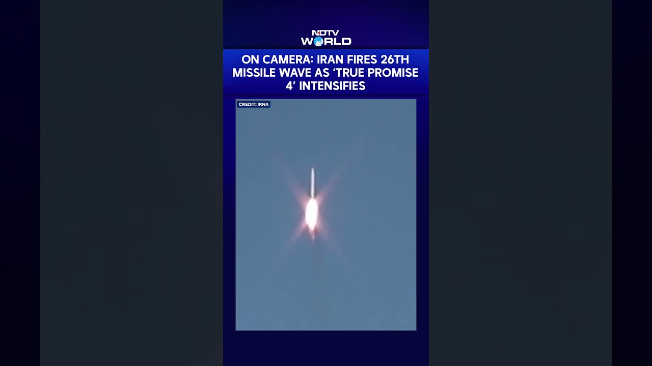 On Camera: Iran Fires 26th Missile Wave As &lsquo;True Promise 4&rsquo; Intensifies