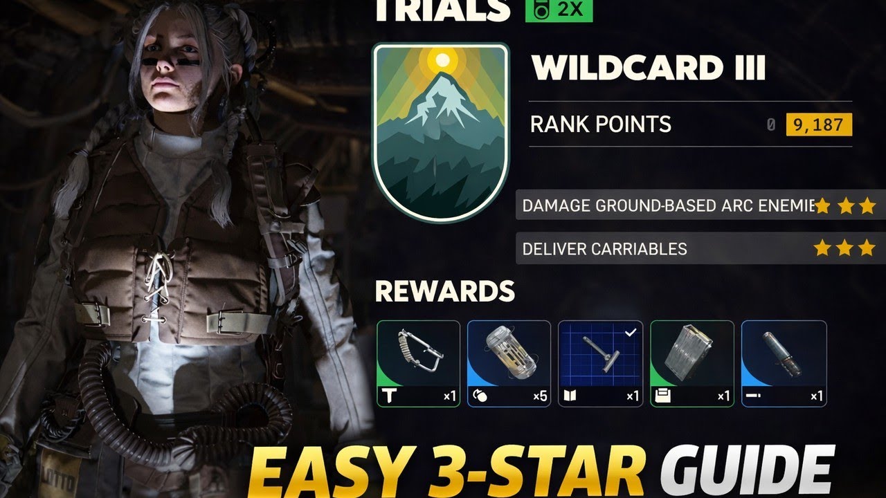 EASY 3-STAR ARC RAIDERS TRIALS! |Week of 2/2-2/9| DELIVER CARRIABLES & DAMAGE GROUND BASED ENEMIES.