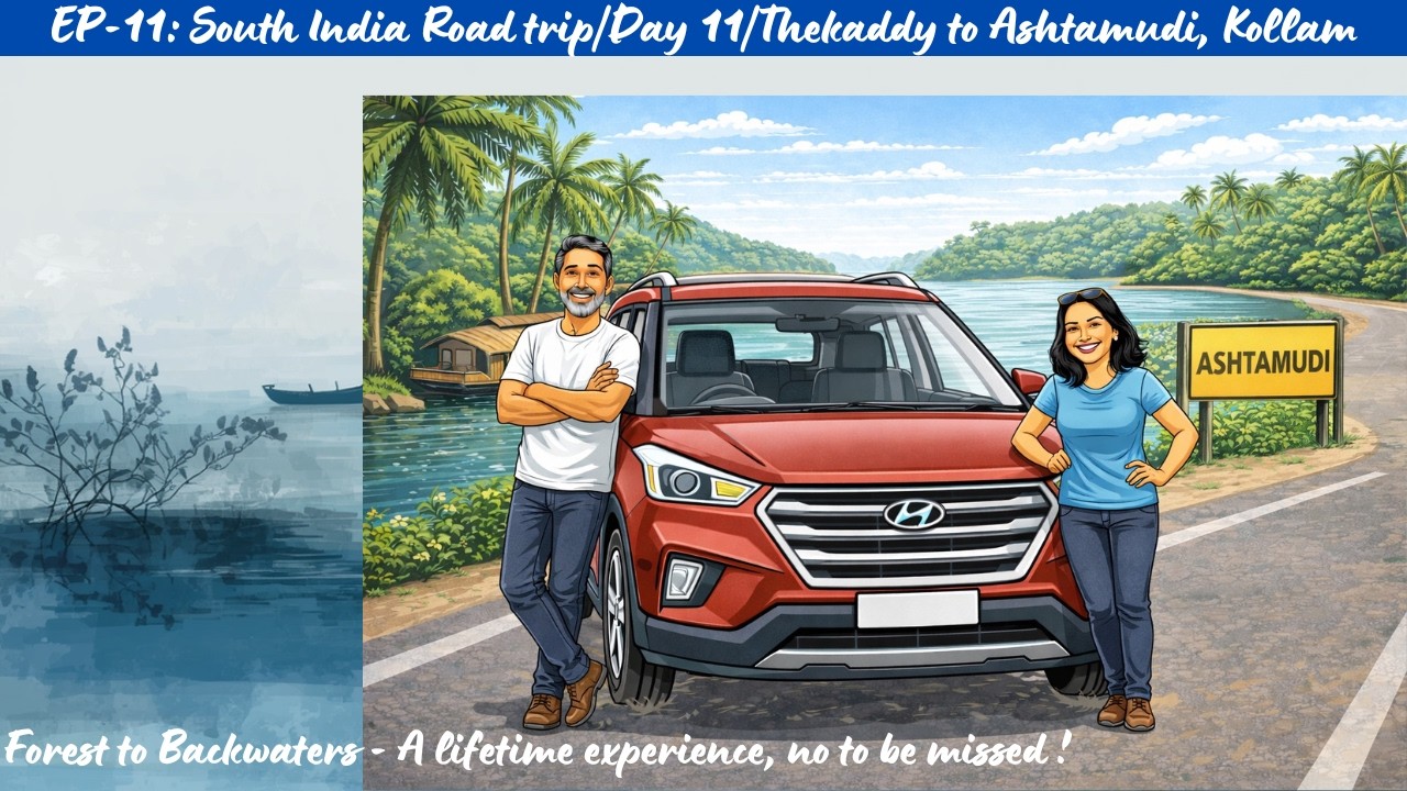 South India Road trip | Day 11 | Thekaddy to Asthamudi, Kollam | EP 11