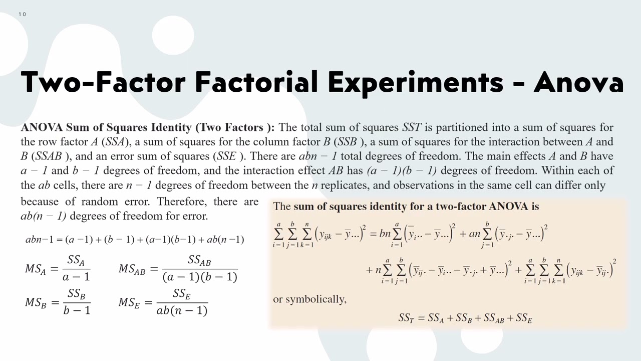 9.5. Design of Experiments - Several Factors