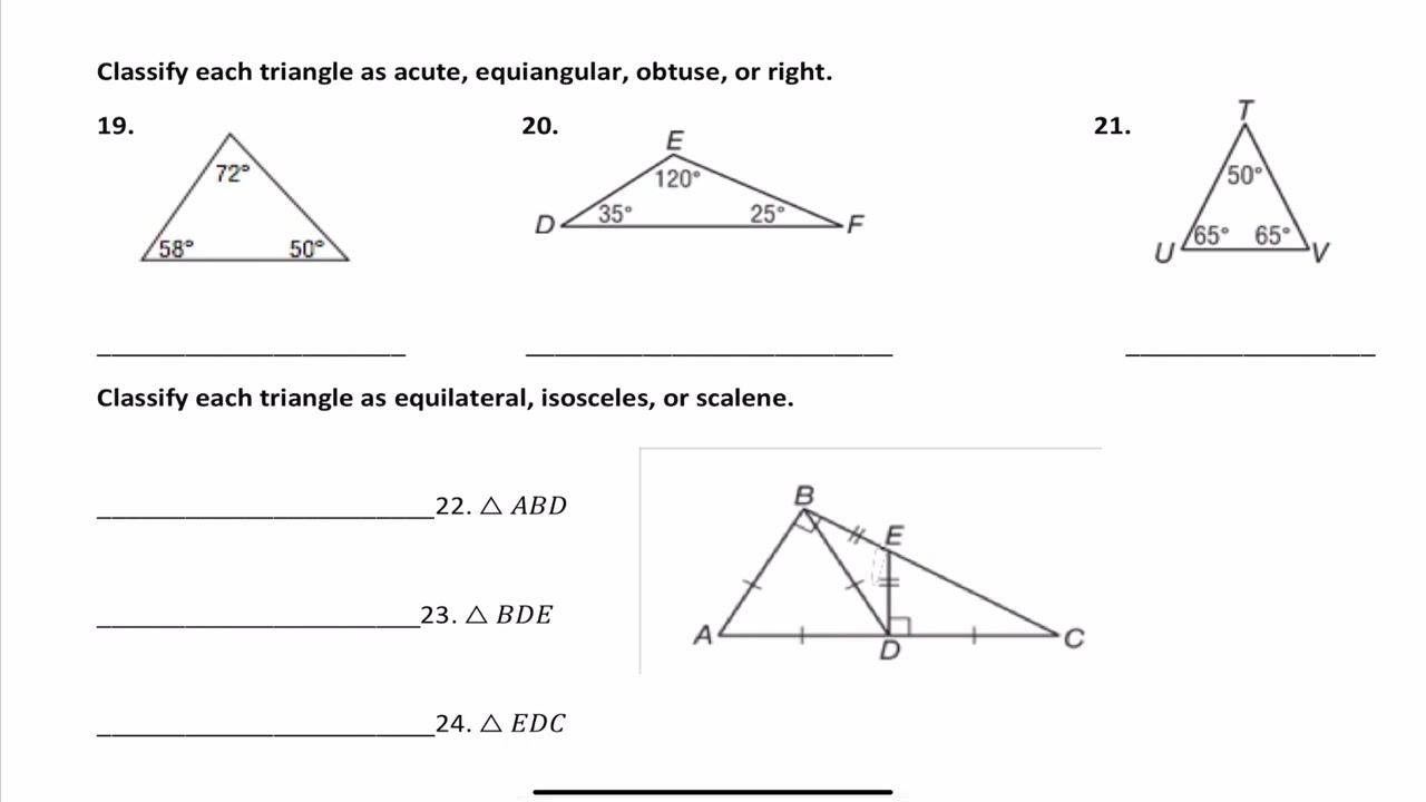 Geometry Review for Test #4 - Part 4