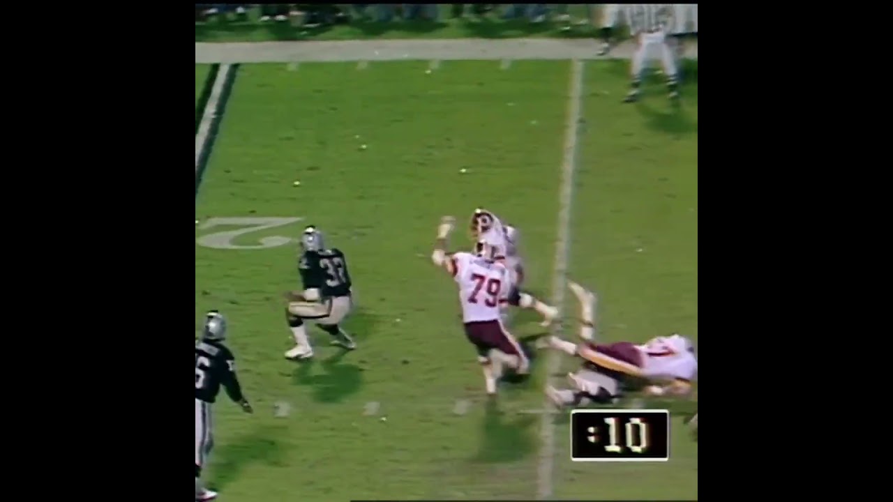 1984-1-22 #losangelesraiders vs #washingtonredskins (Marcus Allen 74-yard touchdown run) #nfl