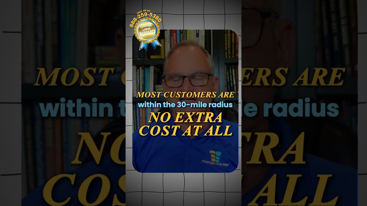 How our lifetime labor warranty works even in small town MassageChairRelief has you covered