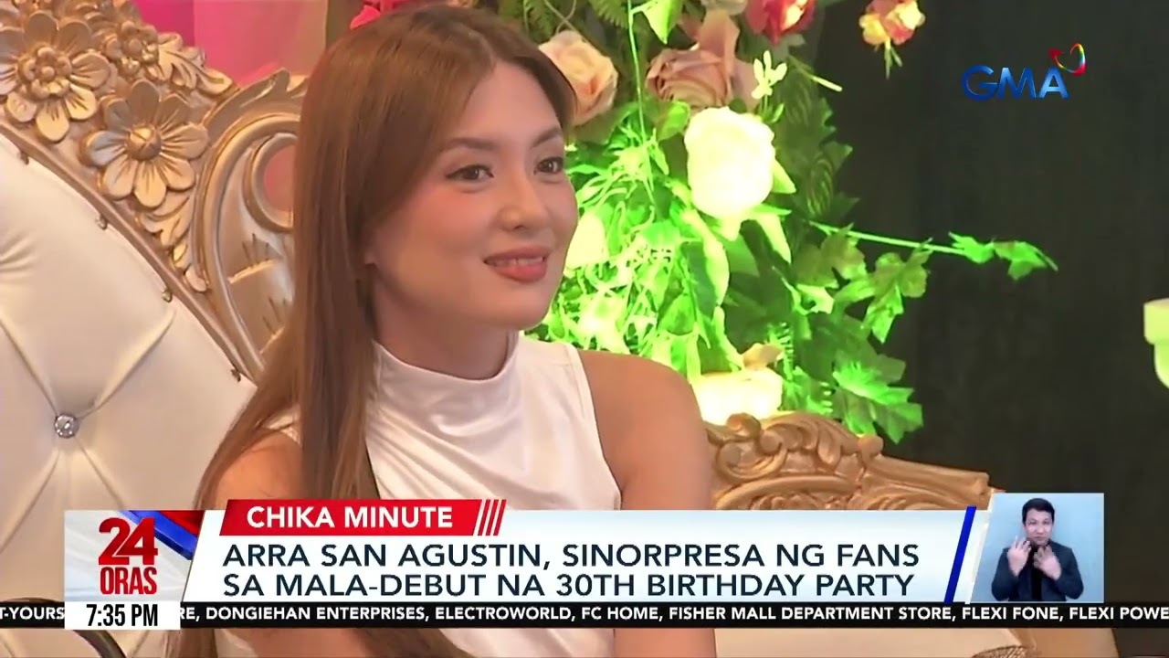 Arra San Agustin, sinorpresa ng fans sa mala-debut na 30th birthday party | 24 Oras