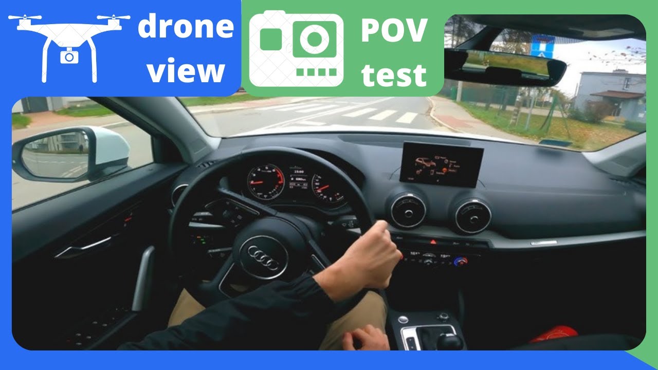 〘2020〙▶ AUDI Q2 CROSSOVER [35 TFSI 150HP] POV test drive 4K | DRONE VIEW