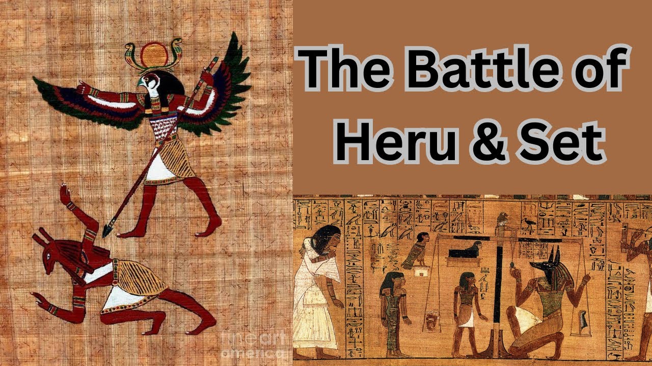 The Battle of Heru & Set   Mystical Meaning #kemet #blackegypt #kemeticspirituality #maat #heru