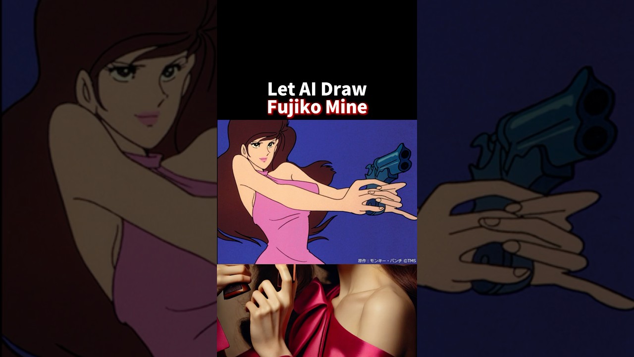 [Lupin the Third] Let AI Draw Fujiko Mine #ai #anime #shorts #chatgpt #lupinthethird #fujikomine