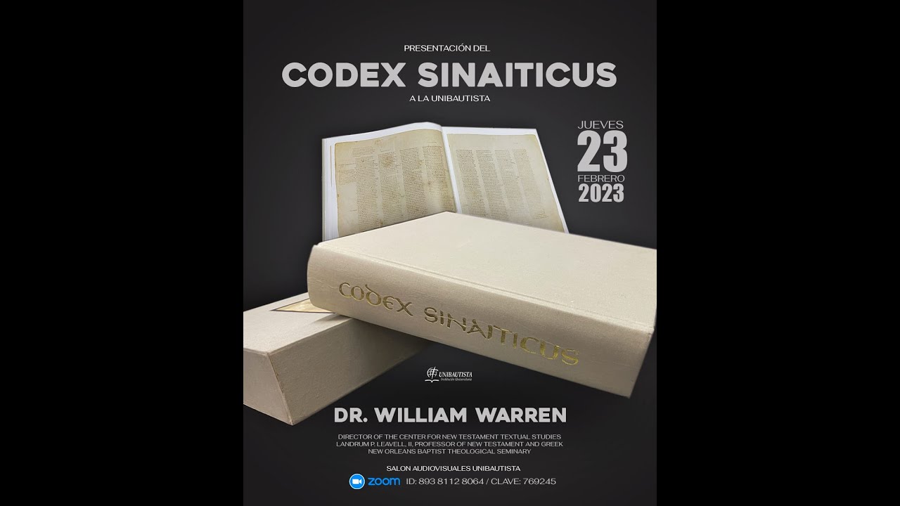Presentación del Codex Sinaiticus a la Unibautista