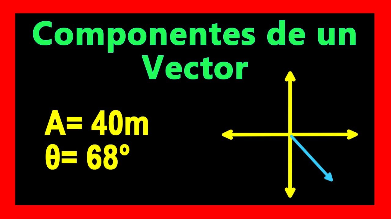 ✅👉 Como calcular las Componentes de un Vector ✅Vectores