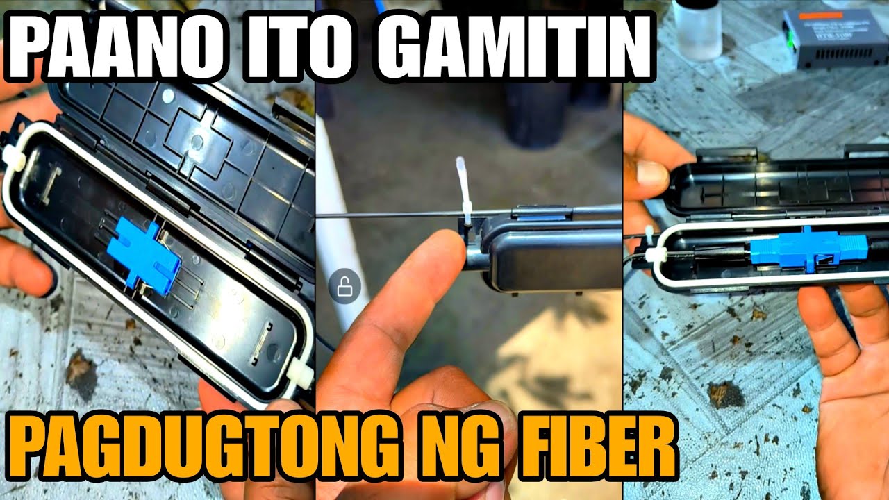 PAANO MAG DUGTONG NG FIBER PAG NAPUTOL GAMIT ANG COUPLER