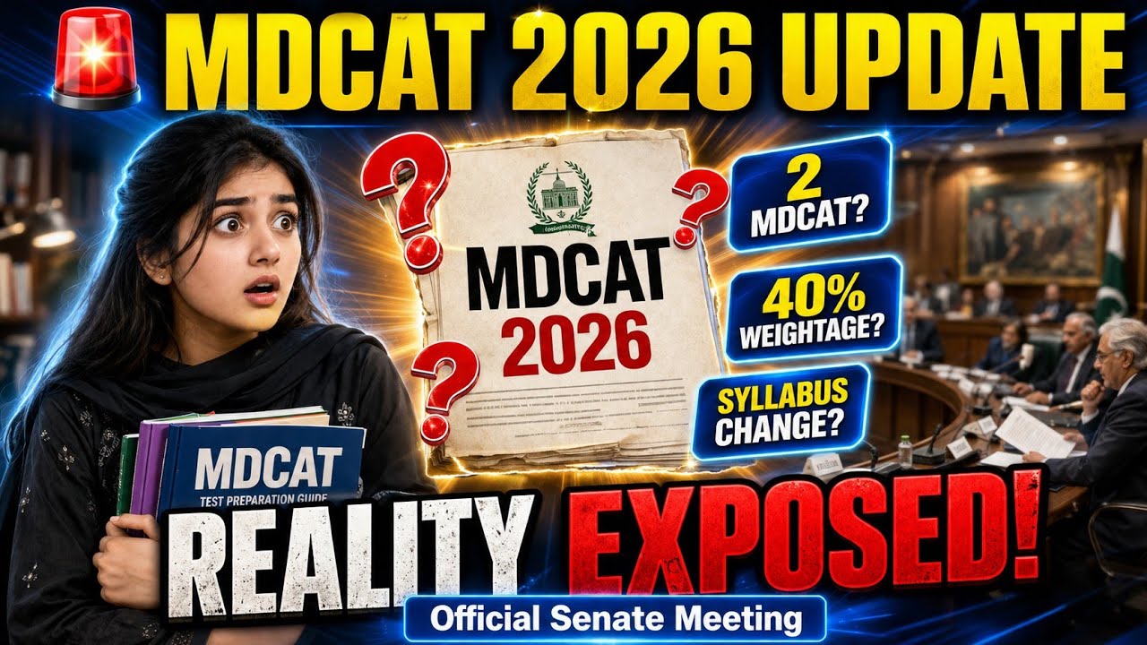 MDCAT 2026 Latest News | Senate Meeting Explained | Weightage Change?