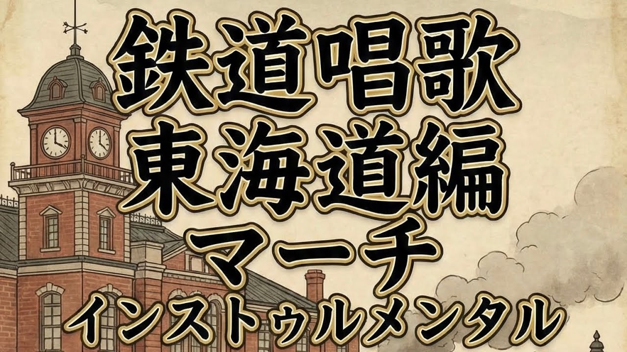 【full】鉄道唱歌東海道編　マーチアレンジ　インストゥルメンタル