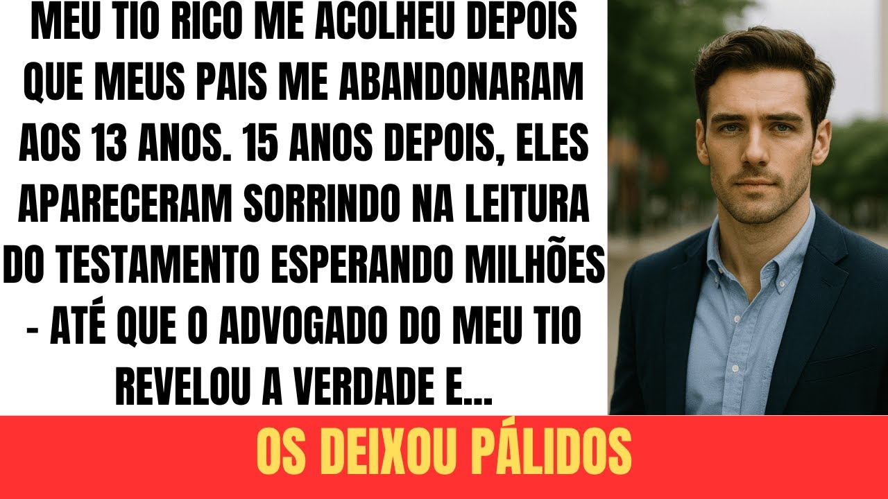 Meus pais achavam que iam ficar milionários. A cara deles quando o advogado leu o testamento...
